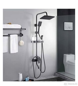 Vanová baterie se sprchou nástěnná déšť