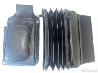 Kožená číšnická kasírka /peněženka + pouzdro