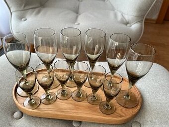 Sada retro skleniček