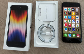 Apple iPhone SE 3rd gen 2022 64GB Black - Krasný stav