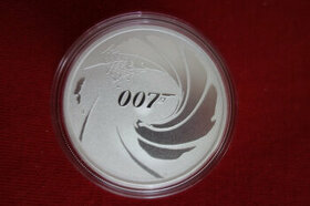 Investiční stříbro: 2x 1 oz mince James Bond 2020 + 2021