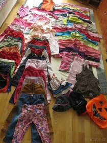 Dívčí oblečení 98-104 (trika, šaty, sp. prádlo) - 1
