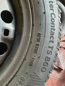 Zimni pneu včetně disku 185/60r15 škoda