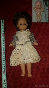 Starší mrkací panenka + malá panenka dle fotek
