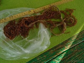 Korálky z torza  secesního lustrového ověsu