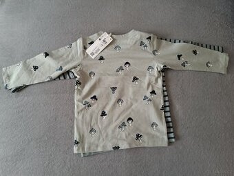 Sada 2 trik Lindex houby, pruhy vel.92