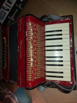 Vintage akordeon Momena - Německo - funkční - 1