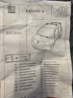 Střešní nosiče Renault Kangoo