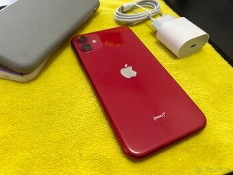 iPhone 11 Red • 128 GB • Ve velmi dobrém stavu