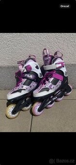 Prodám dětské kolečkové brusle Fila J-One Girl vel. 32-36
