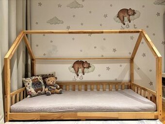 Postel domeček, montessori styl