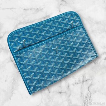 Sky Blue Goyard Clutch MM - 1