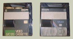 videokazety VCR  a SVR