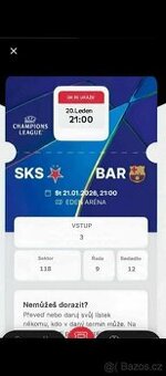 Lístky Slavie vs barcelona