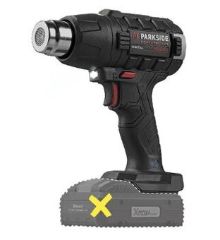 PARKSIDE PERFORMANCE® Aku horkovzdušná pistole PPHLGA 20-Li