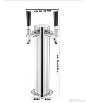 Výčepní stojan (pípa) dva pákové okruhy