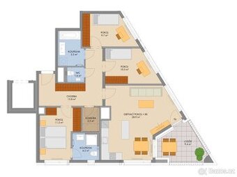 Prodej družstevní bytu 4+kk 95 m², Praha - Hlubočepy