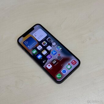 APPLE IPHONE 12 128GB-ČERNÝ,BATERIE 100%, ZÁRUKA