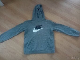 Šedá Mikina (klokanka) Zn. Nike, vel. dětské XL