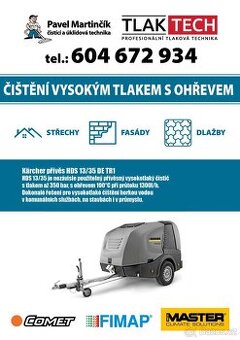 Nabízíme profesionální tlakové čištění s ohřevem
