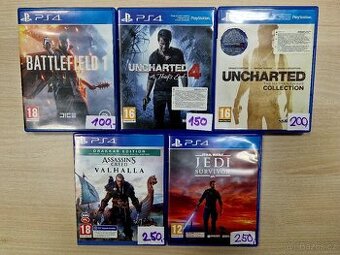 Ps4 hry v pěkném stavu cena od 100kč