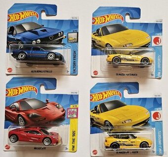 HotWheels McLaren F1, Alfa Romeo GTV6, Mazda MX-5