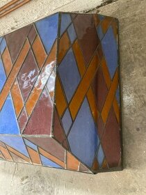 Kryt klima jednotky - ručně zhotovená vitráž