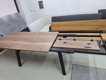 Sleva - Jídelní rozkládací stůl Halifax tabák 100x200+100 cm