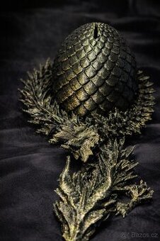 3D tištěný flexibilní drak 42 cm – fantasy dekorace