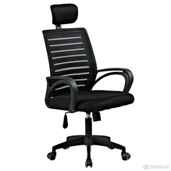 Kancelářské křeslo, černé, TORES - NOVE - zabalene