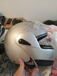 Moto helma Airoh, velikost XL, výklopná, cestovní