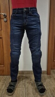 Kalhoty, kevlarové Jeansy strech modré na motocykl