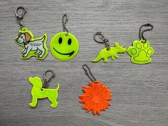 Reflexní přívěsky, 6 ks