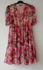 Dámské letní květované šaty šifonové Orsay L 40