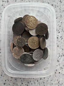 staré neočištěné mince