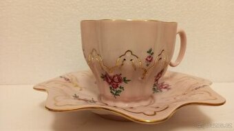 růžový porcelán