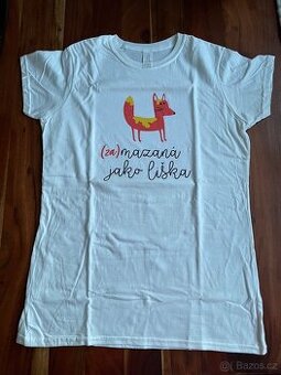 Tričko s liškou s nápisem v dárkovém balení