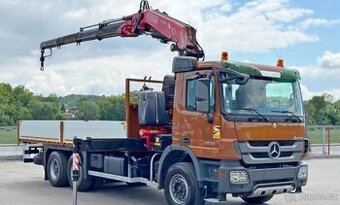 Mercedes-Benz Actros 3336 - 6x4 - Valník + HR-FASSI F290A.22