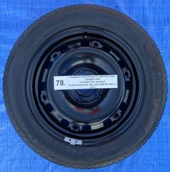 Dojezdové kolo 15" VW Polo, Fabia