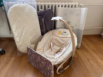 Set pro mimi-postýlka, nová matrace, přebalovák, lehátka