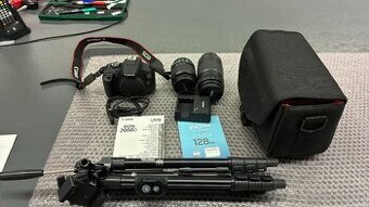 Canon EOS2000D + EF-S 18-55 mm f/3,5-5,6 + EF 75-300mm f/4-5