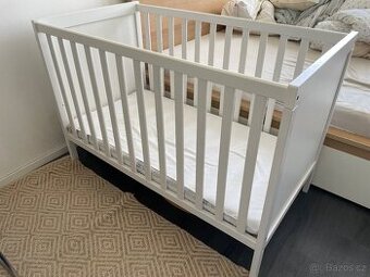 Detska postylka Ikea s matraci 120x 60 cm