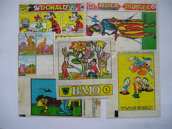 Obaly a obrázky ze žvýkaček