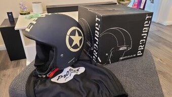 Nová stylová helma na motorku / skútr bez plexi vel. S (56)