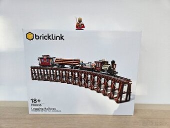 LEGO Bricklink 910035 Přeprava dřeva po železnici