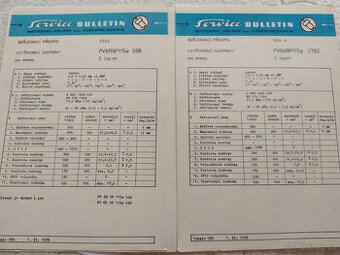 SEŘIZOVACÍ PŘEDPISY VSTŘIKOVACÍCH SOUPRAV - 1