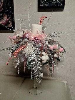 Luxusní moderní vánoční číše - svícen