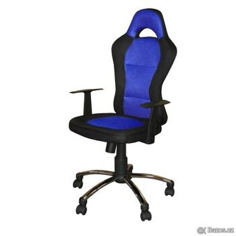 Kancelářské křeslo CESAR modré - kolečková židle