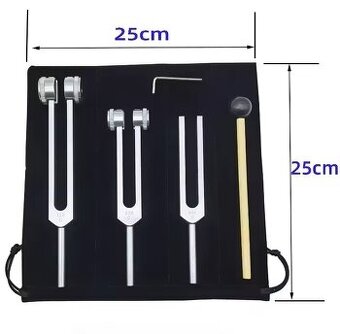 Sada ladicích vidliček pro léč – 128Hz, 256H