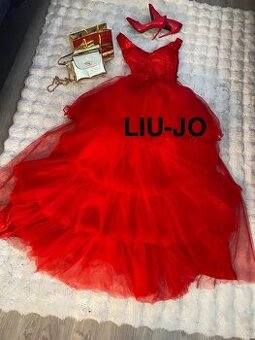 Liu jo korzetove snerovaci cervene saty plesove 36